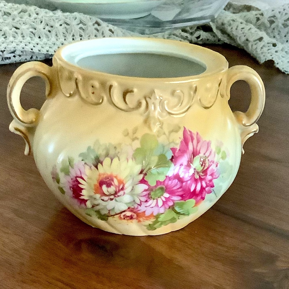 Antique, porcelain sugar bowl